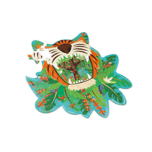 Scratch Silhuett pussel - Tiger