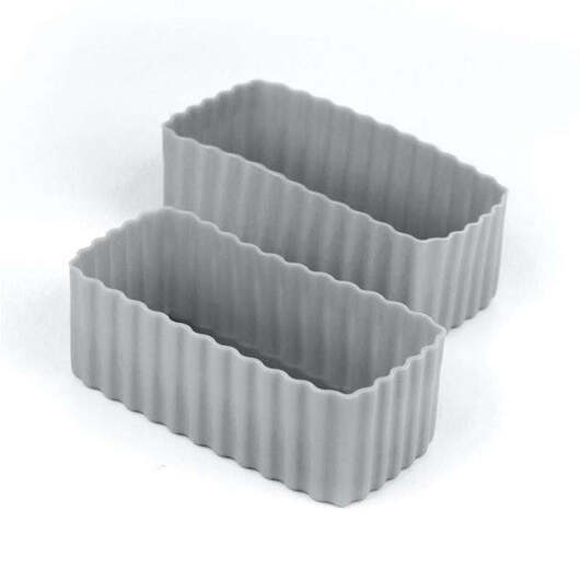 Little Lunch Box Co. Bento Cups - Rektangulære - 2 st. - Grey