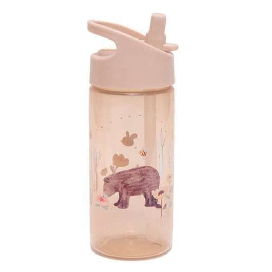 Petit Monkey Drickflaska med sugrörsfunktion - Humming Bear - Linen