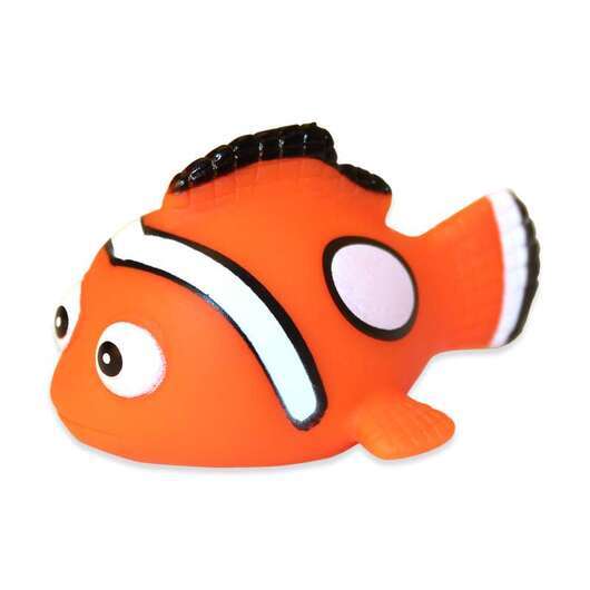 Magni Badedyr - orange clownfisk med ljus
