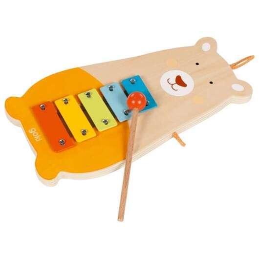 Goki Musikinstrument för barn Xylofonbjörnen