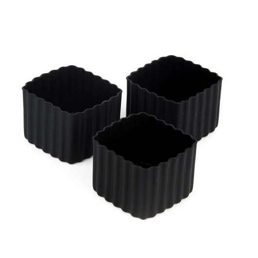 Little Lunch Box Co. Bento Cups - Fyrkant - 3 st. - Black