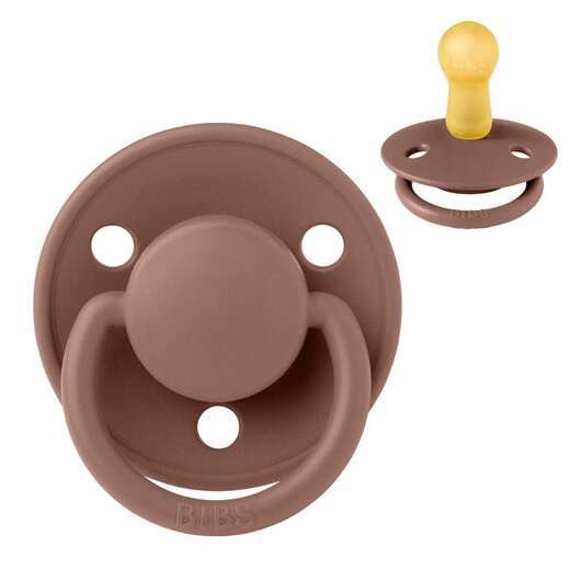 BIBS De Lux Napp - Stl 2 - Naturgummi - Woodchuck