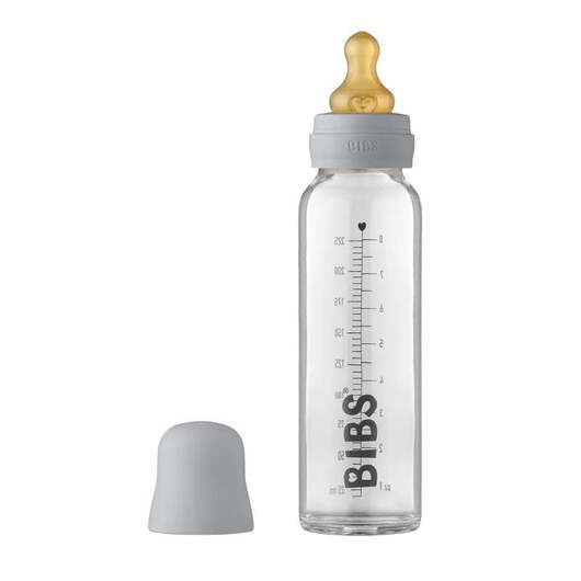 BIBS Bottle - Komplett Nappflaska Set - Stor - 225 ml. - Cloud