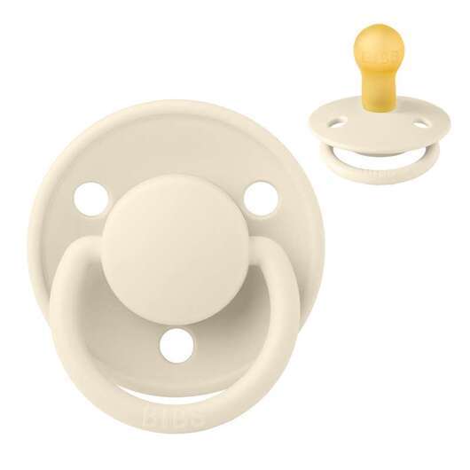 BIBS De Lux Napp - Stl 1 - Naturgummi - Ivory