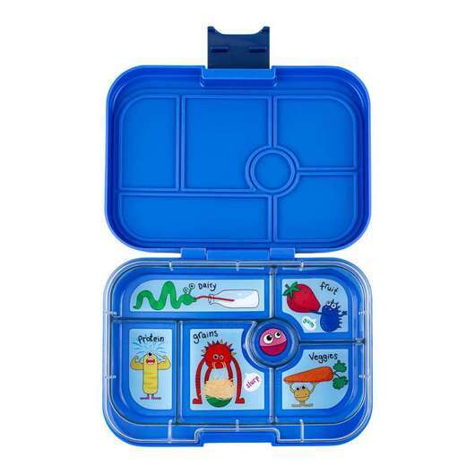 Yumbox Madkasse - Original - 6 rum - Surf Blue/Funny Monsters