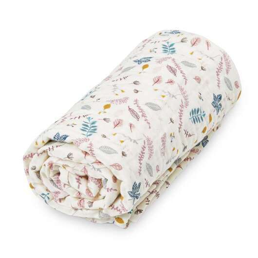 Cam Cam Copenhagen Muslin Babytæppe - GOTS - Pressed Leaves Rose