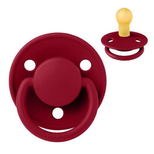 BIBS De Lux Napp - Stl 1 - Naturgummi - Ruby