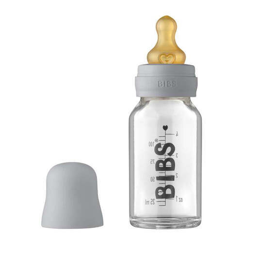 BIBS Bottle - Komplett Nappflaska Set - Liten - 110 ml. - Cloud