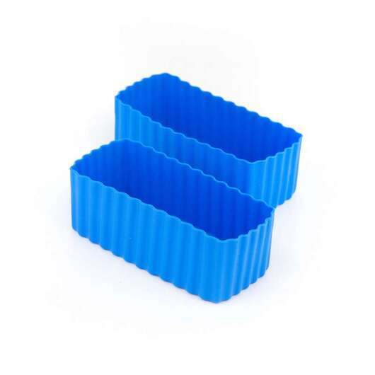 Little Lunch Box Co. Bento Cups - Rektangulære - 2 st. - Medium Blue