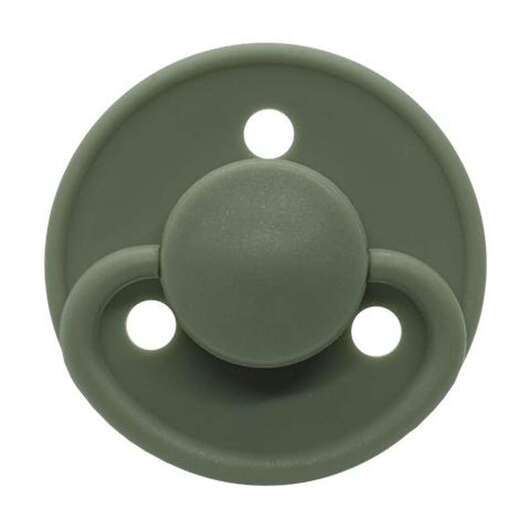 Mininor Rund napp silikon - grön 2-pack - 6m+