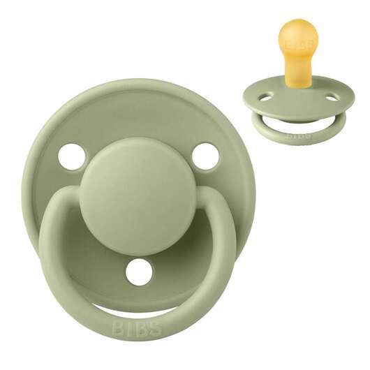 BIBS De Lux Napp - Stl 1 - Naturgummi - Sage