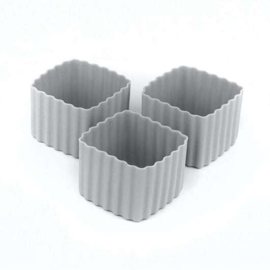 Little Lunch Box Co. Bento Cups - Fyrkant - 3 st. - Grey