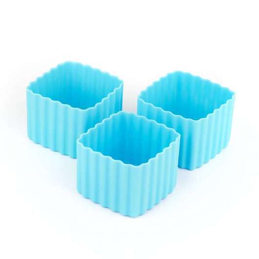 Little Lunch Box Co. Bento Cups - Fyrkant - 3 st. - Light Blue
