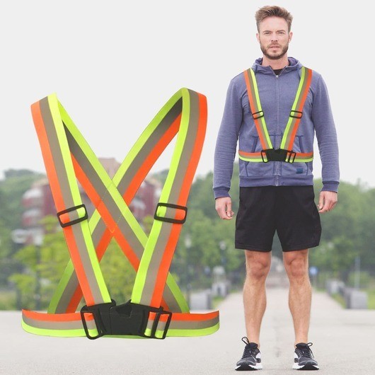 Reflekterande skyddsväst (5 olika färger) - Orange