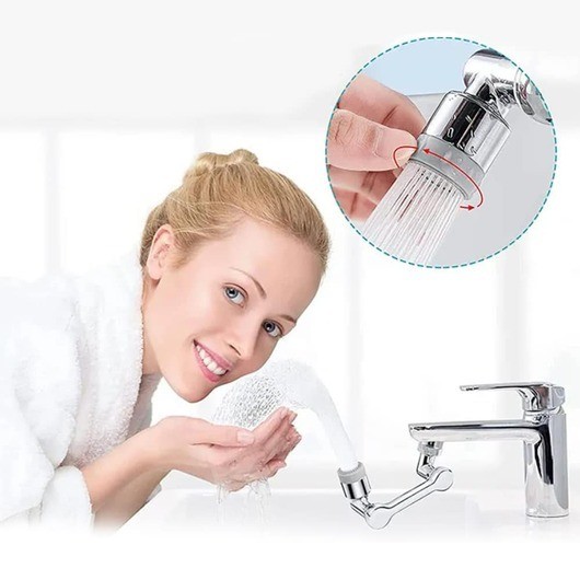 Kranförlängare - 360 grader - 2 sprayfunktioner -