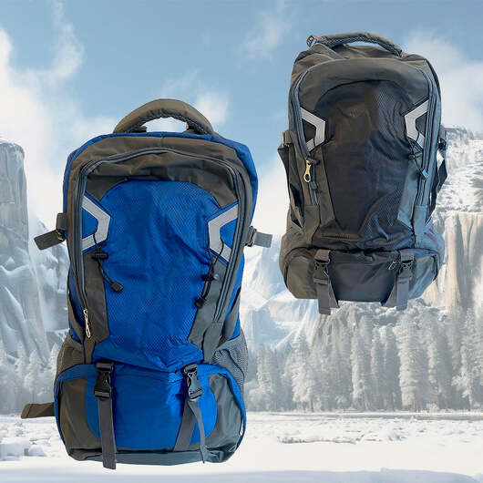 Vandringsryggsäck med extra stor kapacitet (70 liter) - Blå
