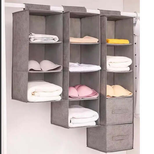 Hängförvaring i tyg 3 st - 6 delar -