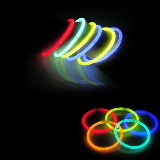 Självlysande armband (15 st), 5 x 200 mm