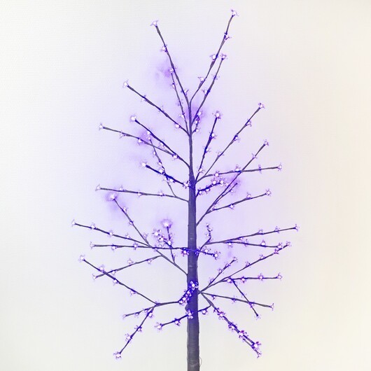 LED-ljusträd, multifunktion 140 cm. inkl. fot (blå LED)