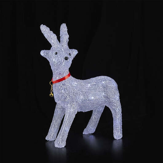 Ren Akryl - höjd 41 cm med LED-belysning