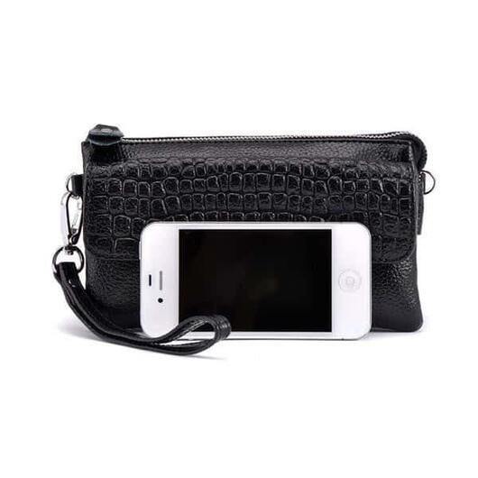 Clutch/väska med axel- och handtag - #9 Blå