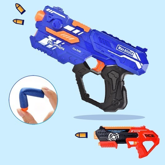 Soft Bullet "Super Shoot" - 4 olika, supercoola pistoler - - 9002A-1