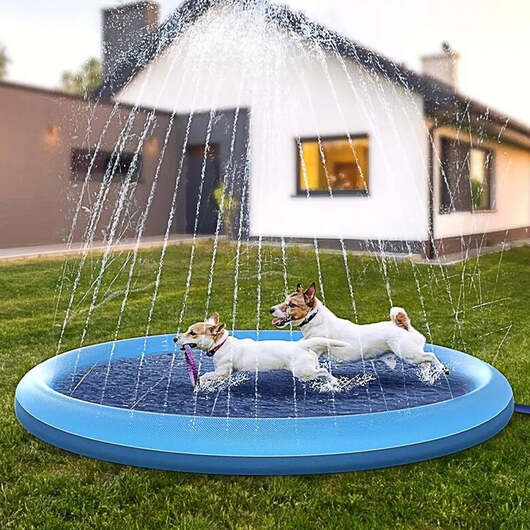 Hundpool med vattensprinkler - 150