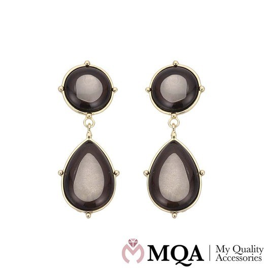 Ãrhängen med sten och droppformat hänge