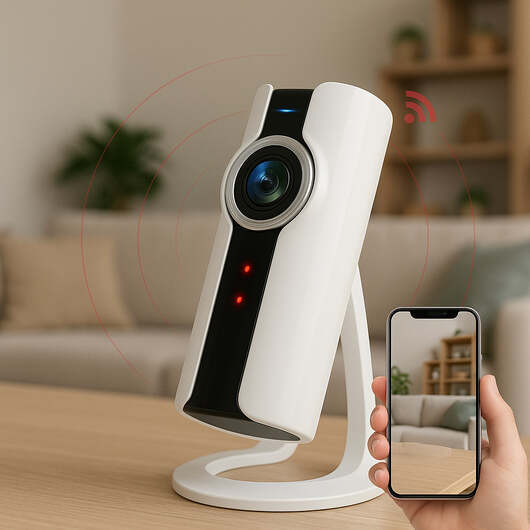 WiFi IP Ãvervakningskamera med 360Â° vy och tvåvägsljud