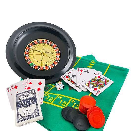 5 Kasinospel (roulett, poker, blackjack, craps, pokertärningar)