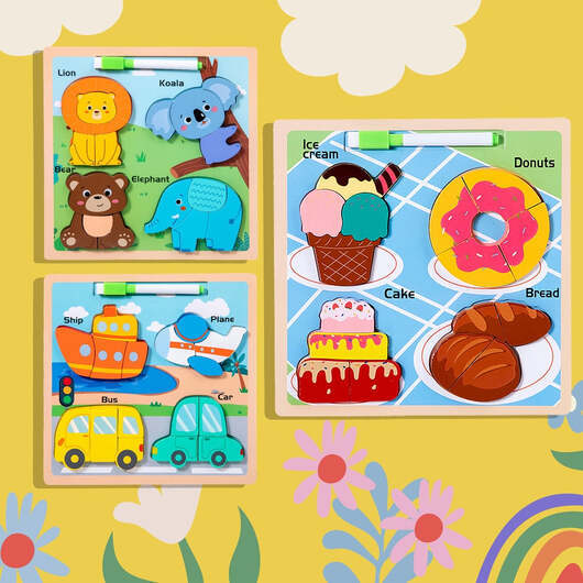 3D-pussel - kreativa lärandeleksaker för de allra minsta - - Ice-Cream