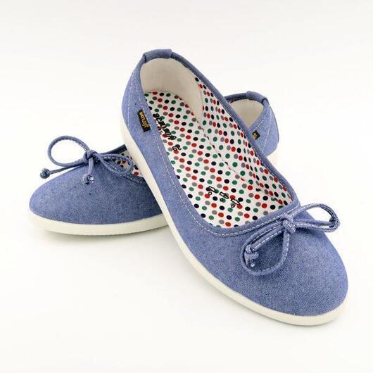 Ballerina Aerosoft modell Denim-Blå - 38