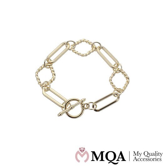 Armband, guldfärgad, klassisk design, växlingslås