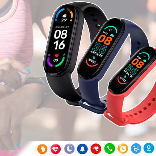 Smartwatch med puls- och blodtrycksmätare - Grön