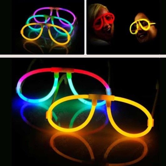 Selvlysande Glasögon - flera färger - - Gul