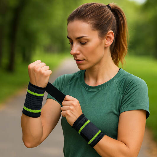 Handledsstöd med kompression