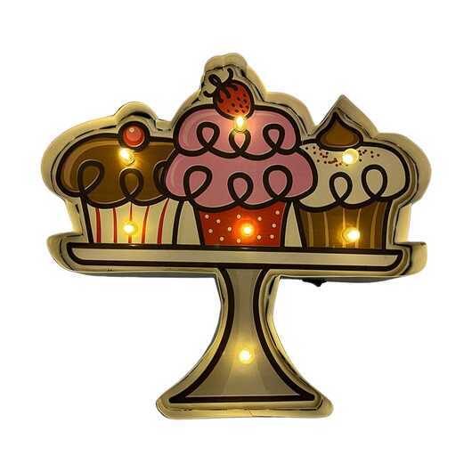 Retroskylt IS med ljus