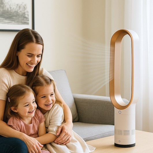 Luftblåsare/Fläkt utan roterande blad - Guld