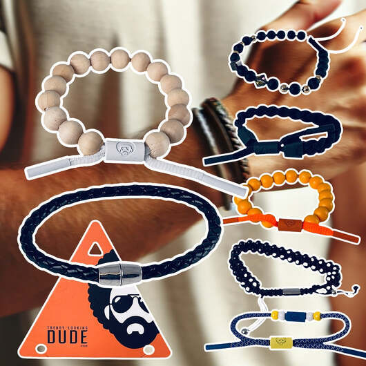 Armband för män  -  unika designer från "Trendy Looking Dude" - Modell 08