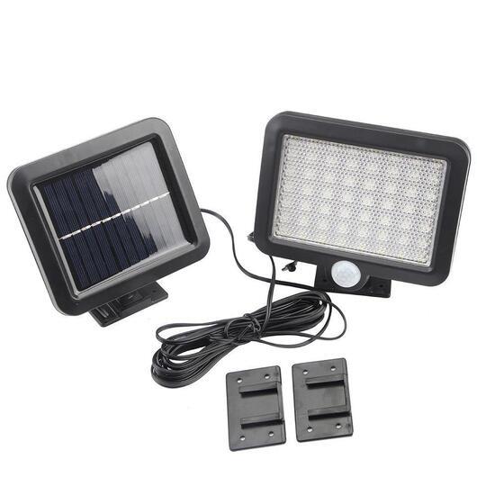 Lampa med rörelsesensor  -  drivs på solenergi