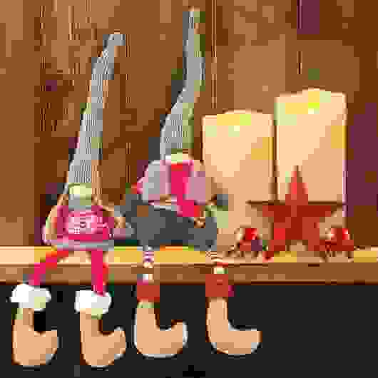 Tomtemor och Tomtefar - jultomtar 56 cm. från Sia