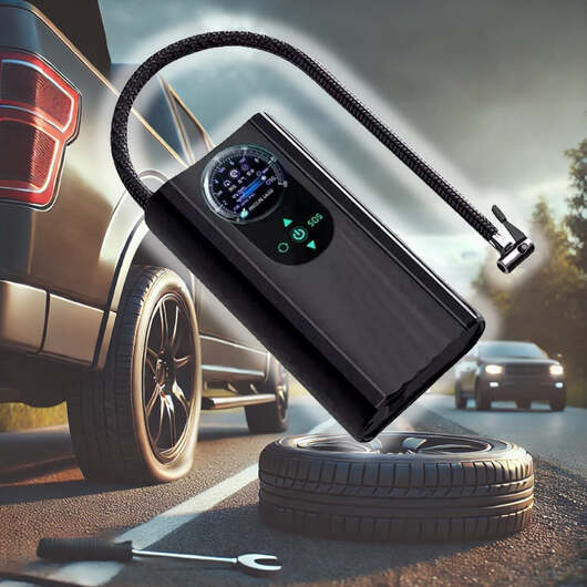 Luftkompressor (turbo) med manometer