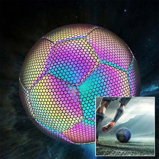 Reflekterande fotboll - storlek 4 och 5 - - Storlek 5