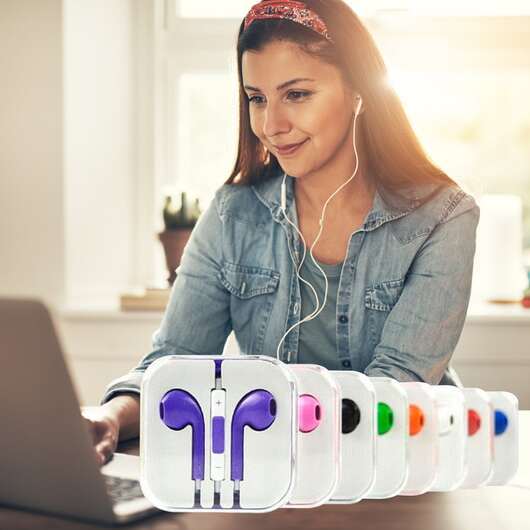 In-ear hörlurar - Vit