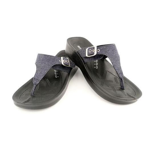 Sandaler Aerosoft modell Blue Canvas med tåsplit - 36