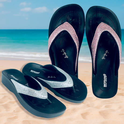 Sandaler Aerosoft  -  Modell 3802 i silver och rosa - 37 / Silver