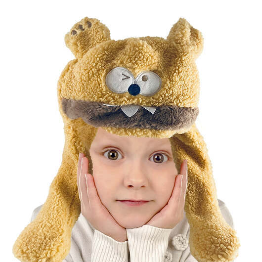 Söt pälshattd dansande öron me - Gyllenbrun eller rosa - - Gyllenbrun