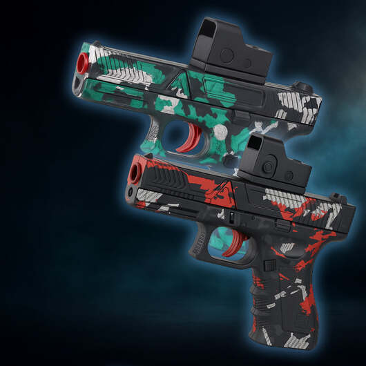 Gel Blaster Pistol inkl. gelkulor - Röd