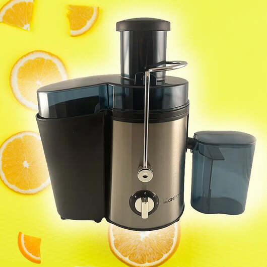 Juicepress med jut 800W (1,25 liters massa behållare)